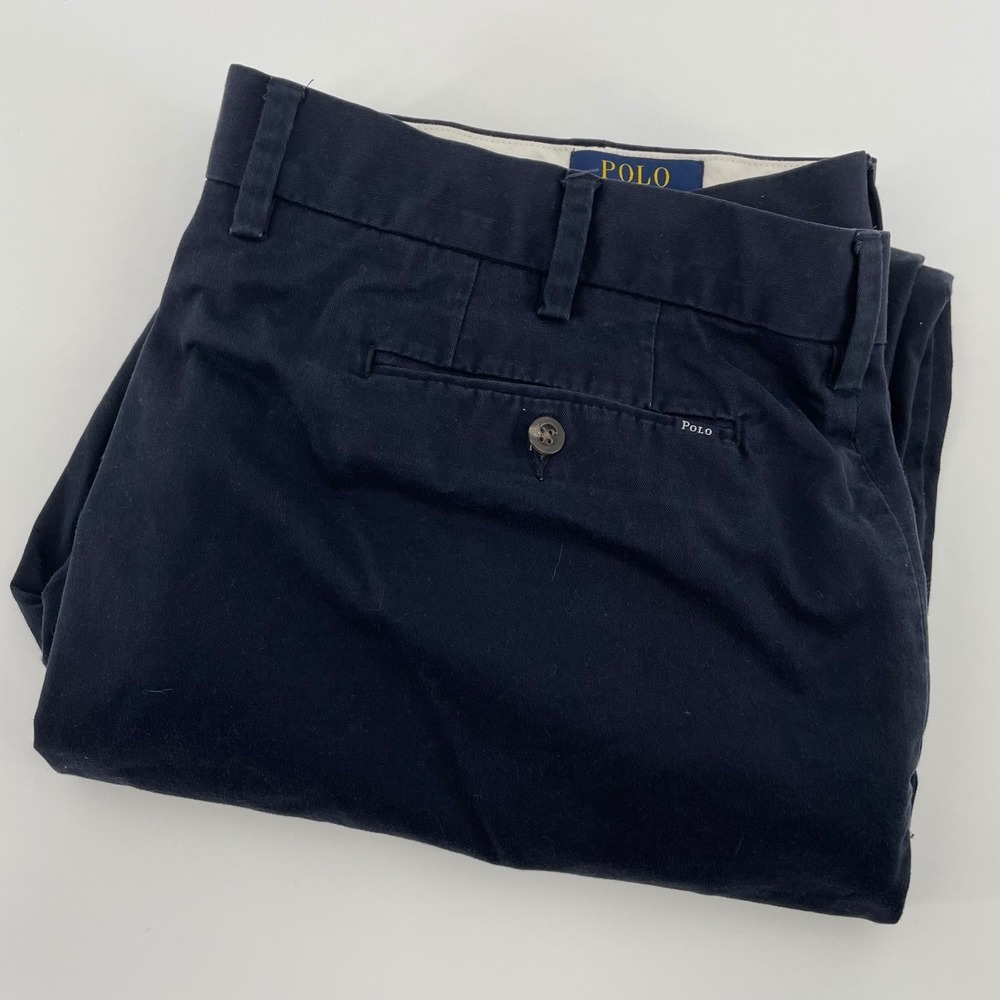 Polo Ralph Lauren Stretch Classic Fit Chino Pants Navy Blue Men's 40x32